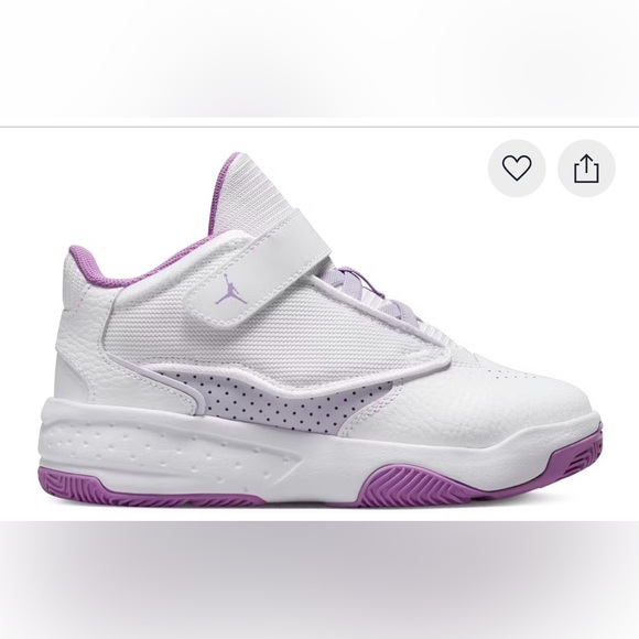 Nike Other - NWOB Jordan Max Aura 4 White Barely Grape Rush Fuchsia (PS)